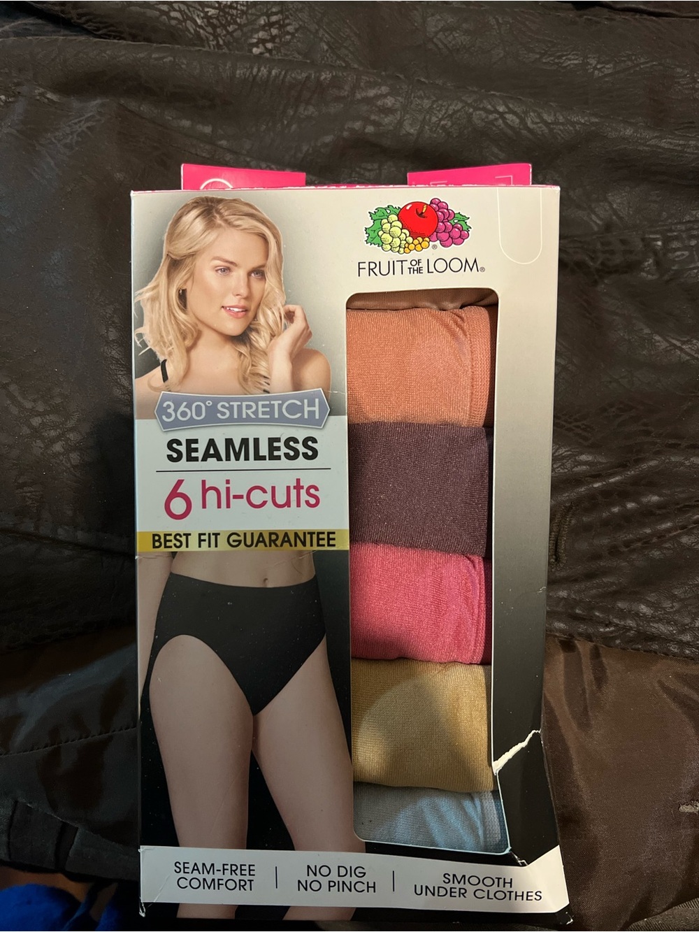Fruit of the Loom Women's Seamless Hi-Cut Underwear - 6-Pack (Mixed Colors)